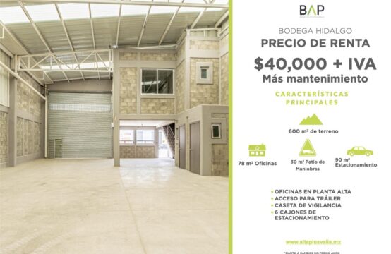 Bodega Parque Industrial Bicentenario Hidalgo